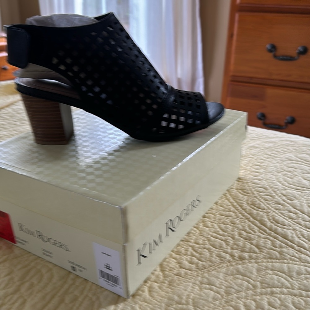 Brand new chunky heel with open toe